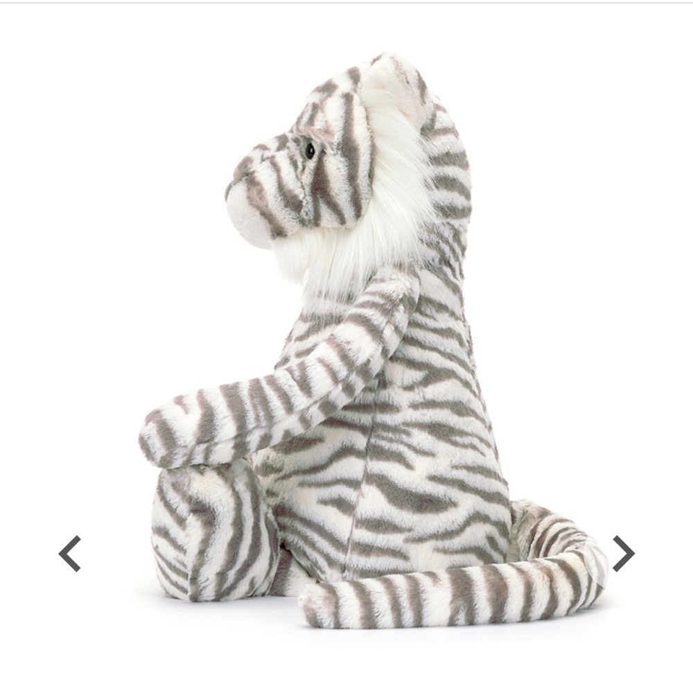 Authentic NWT Jellycat Really Big Bashful Snow Tiger Retired Rare ONLY ONE Cute - Picture 13 of 14